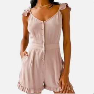 Urban Outfitters Norma Button-Down Romper